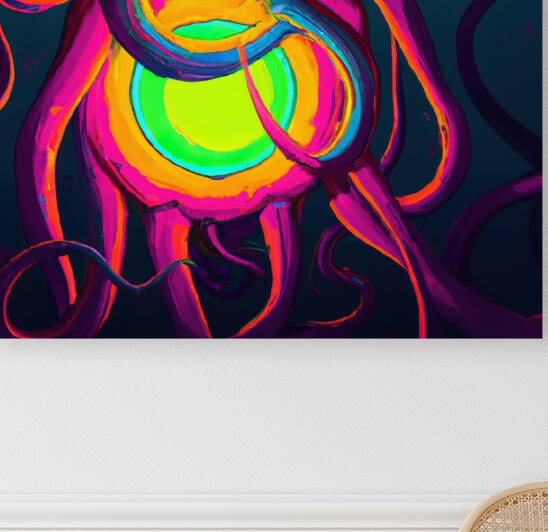 Neon Octopus by Chris Sugar