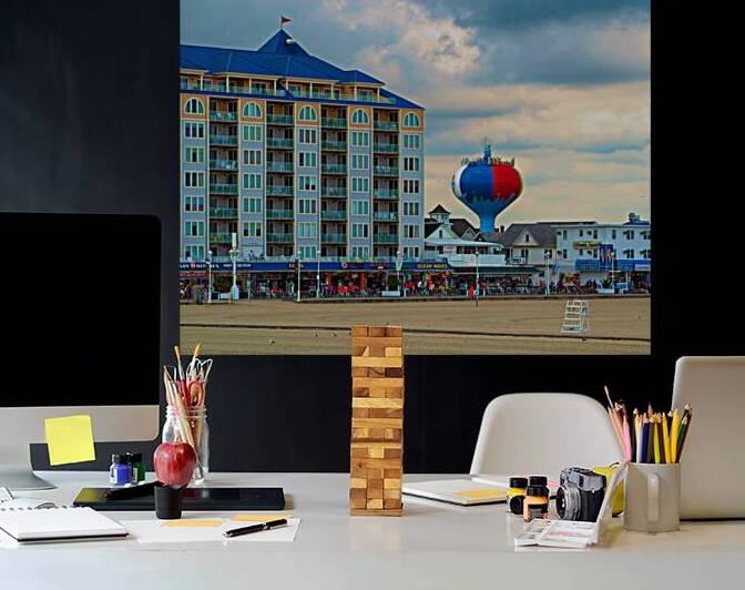 Beach Ball in the Sky in Ocean City by Bill Swartwout Photography