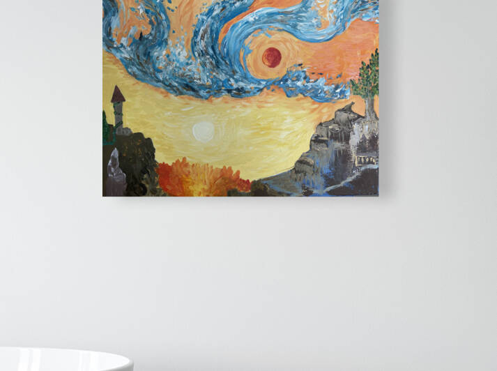 Water over Sky. by Martine Harris