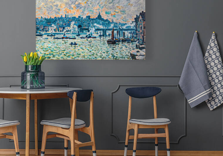 Charing Cross Bridge 1874 by Sisley by Younsi