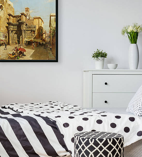 The Temple of Minerva in Rome by Carl Wuttke