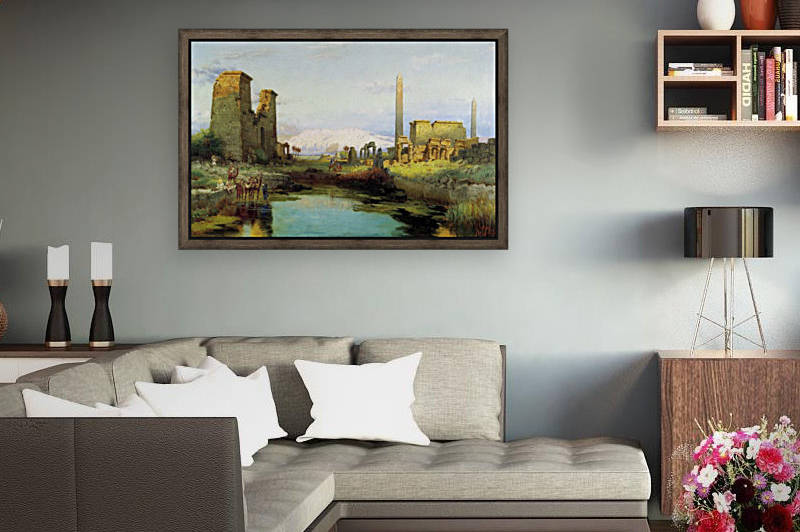 The Temple of Karnak 1911 by Carl Wuttke