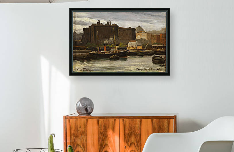 In the port of Naples by Carl Wuttke
