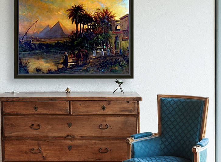 Pyramid scene by Carl Wuttke