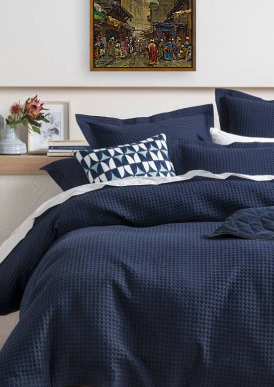 Oriental street scene by Carl Wuttke