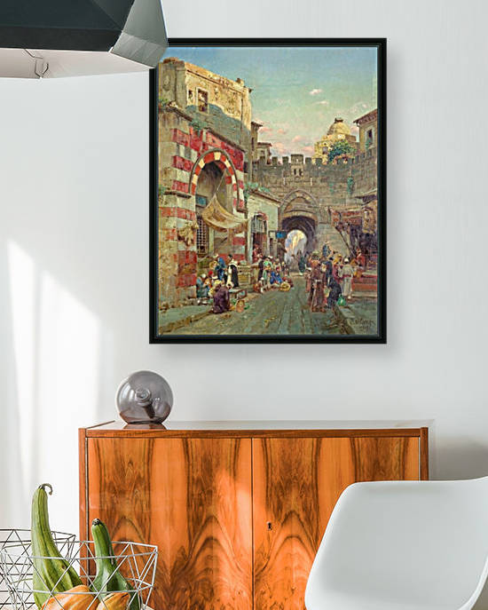Town gate in Jerusalem by Carl Wuttke