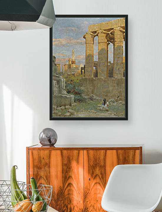 View of the Abu al-Haggar mosque at Luxor by Carl Wuttke