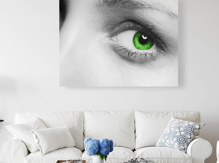 Green Eye Lady by Robert Ruggiero