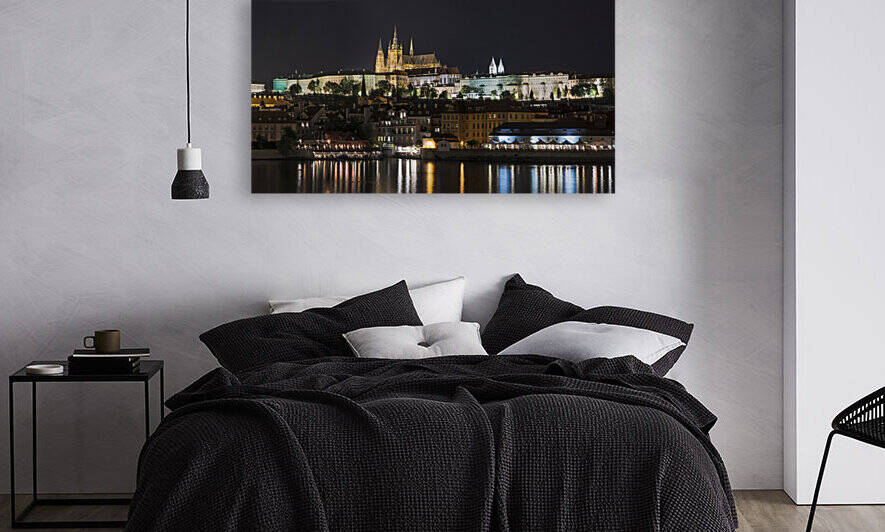  A night view of Prague castle Czech Republic by Sergio Delle Vedove