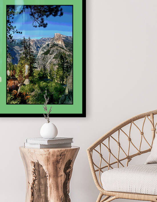 HALF DOME FROM GLACIER POINT - YOSEMITE NATIONAL PARK by LES MAYERS 