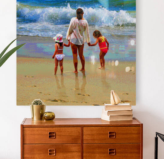 AT THE BEACH by LES MAYERS 