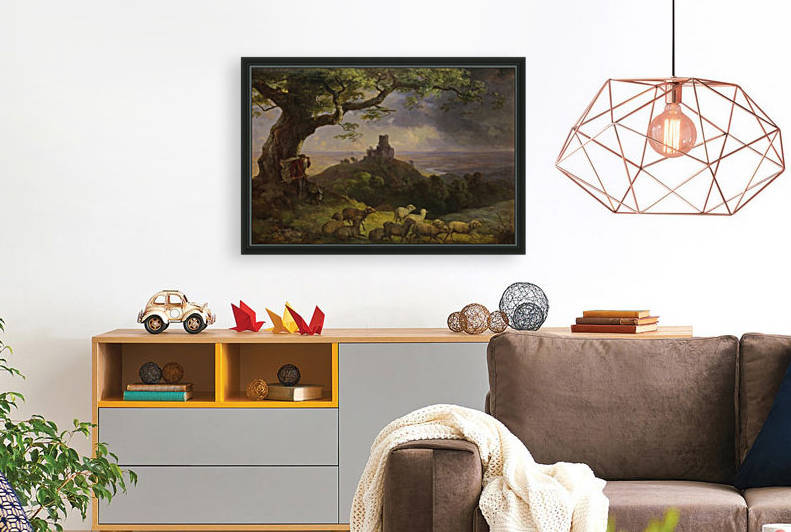 The ruin of Kamaik in Bohemia by Ernst Ferdinand Oehme