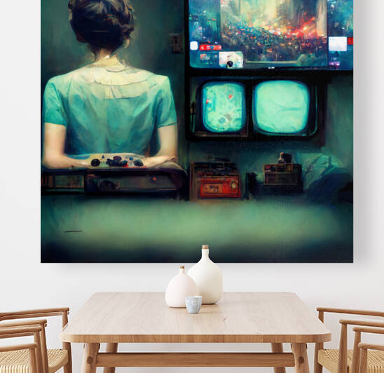 A Gamer Streaming by Zachary Shade