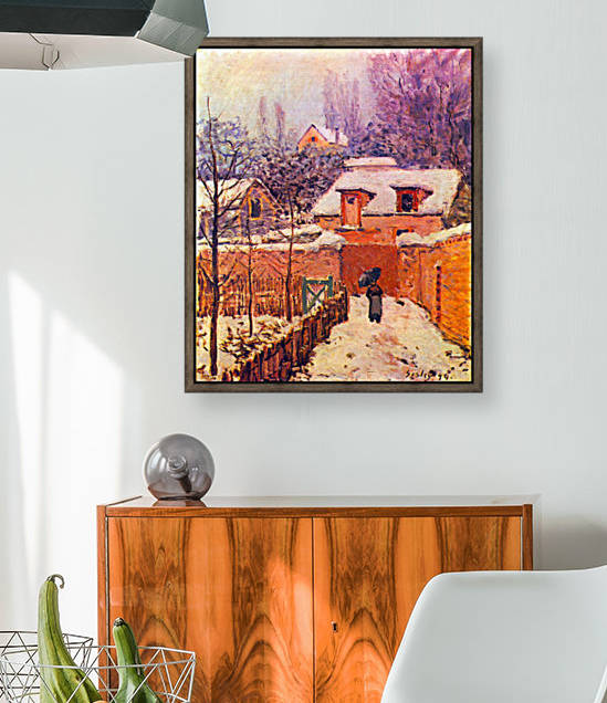 Garden in the Snow by Sisley