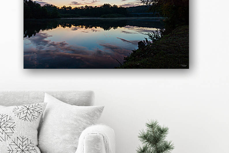 Twilight Reflections Lake Springfield by Jennifer White