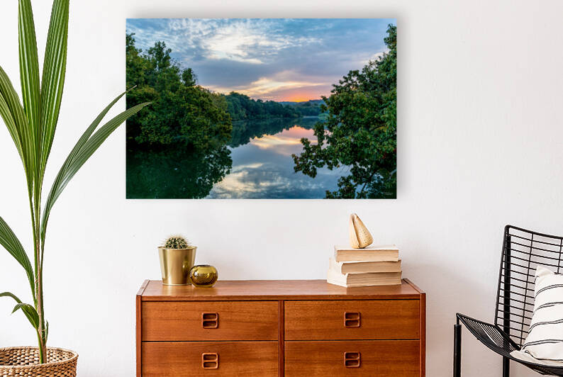 Lake Springfield Golden Hour Sunrise by Jennifer White