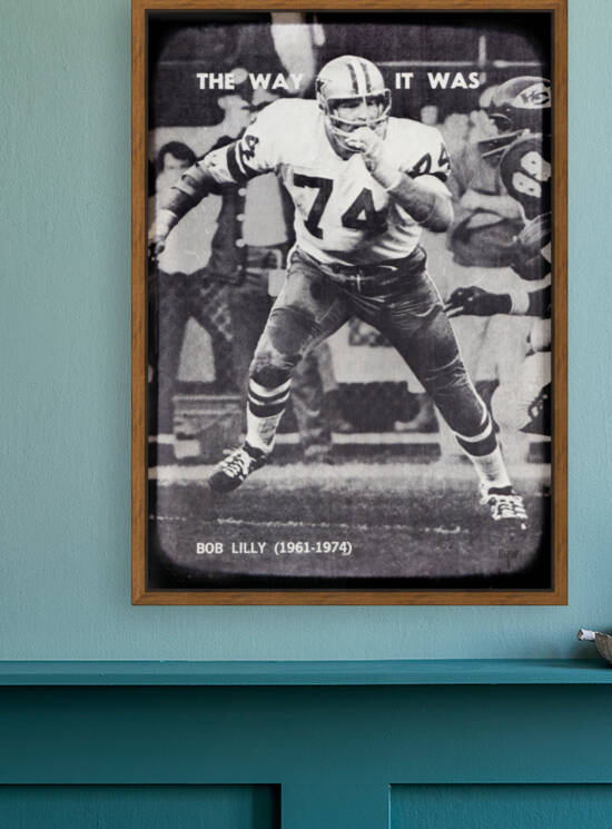 Dallas Cowboys Bob Lilly Photo Art by Row One Brand