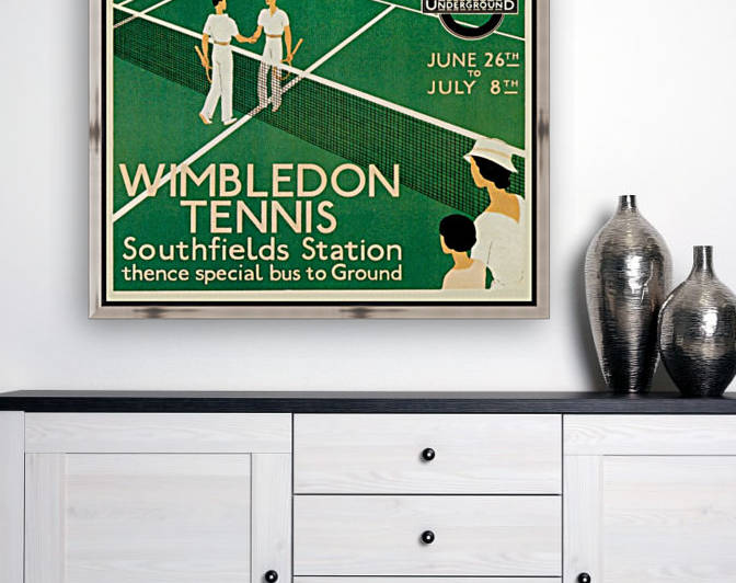 Art Print Wimbledon Tennis Vintage Poster 1933 by VINTAGE POSTER