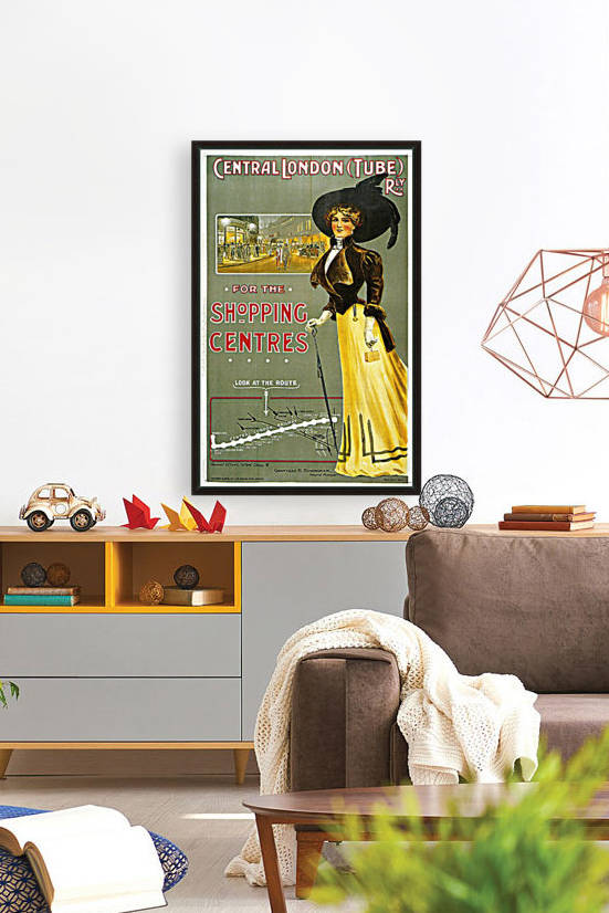 Central London Shopping Centres vintage poster by VINTAGE POSTER