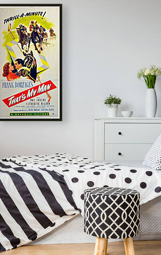 Original vintage 1947 movie poster for a horse racing film by VINTAGE POSTER