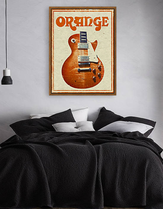 Orange vintage advertising poster by VINTAGE POSTER