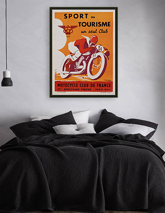 Geo Ham Sport au tourisme moto poster by VINTAGE POSTER