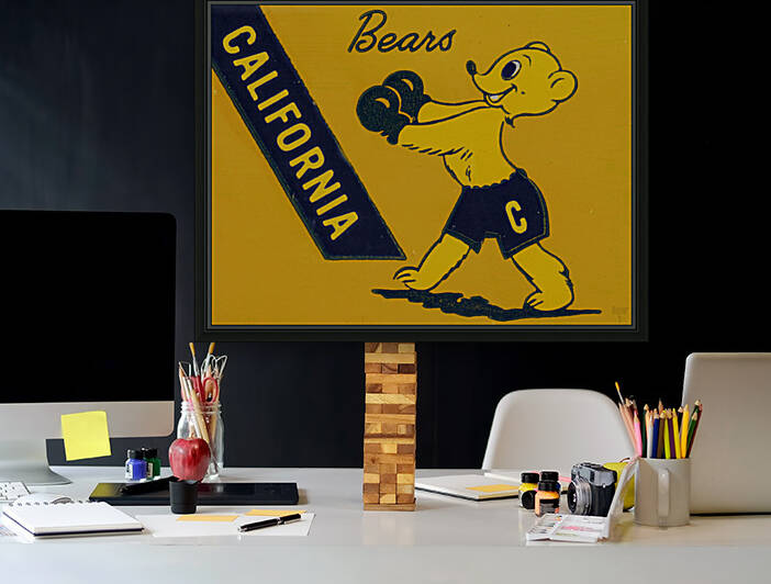 1952 Cal Bears Football Ticket Remix Art by Row One Brand