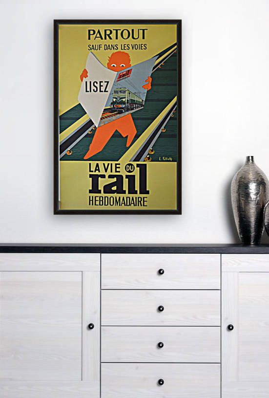 La Vie du Rail vintage cover poster by VINTAGE POSTER