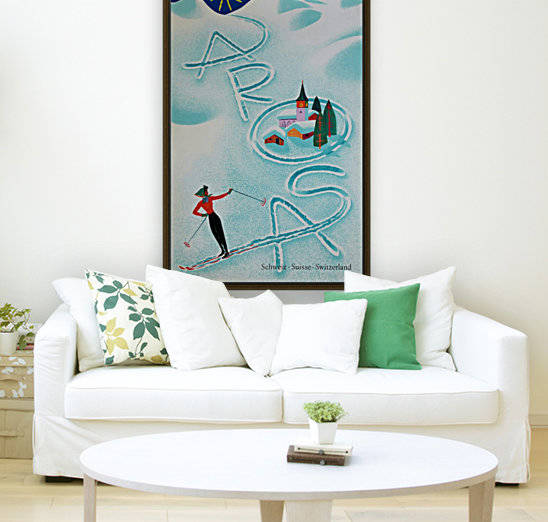 Original vintage poster ski Arosa Suisse by VINTAGE POSTER