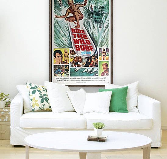 Original Vintage Surfing Movie Poster - Ride The Wild Surf by VINTAGE POSTER