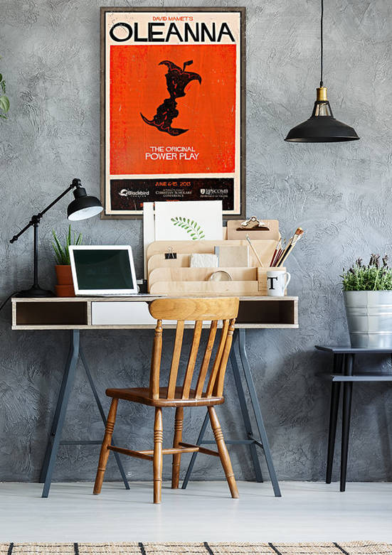 Oleanna poster for Black Bird Theater by VINTAGE POSTER
