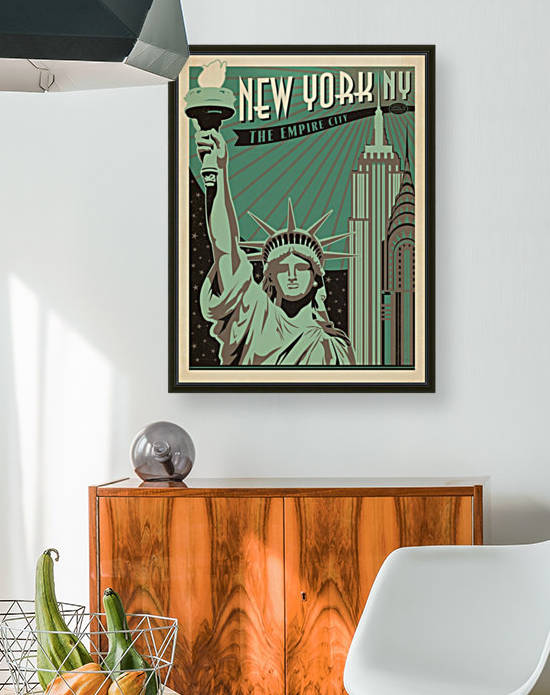 New York American travel poster by VINTAGE POSTER