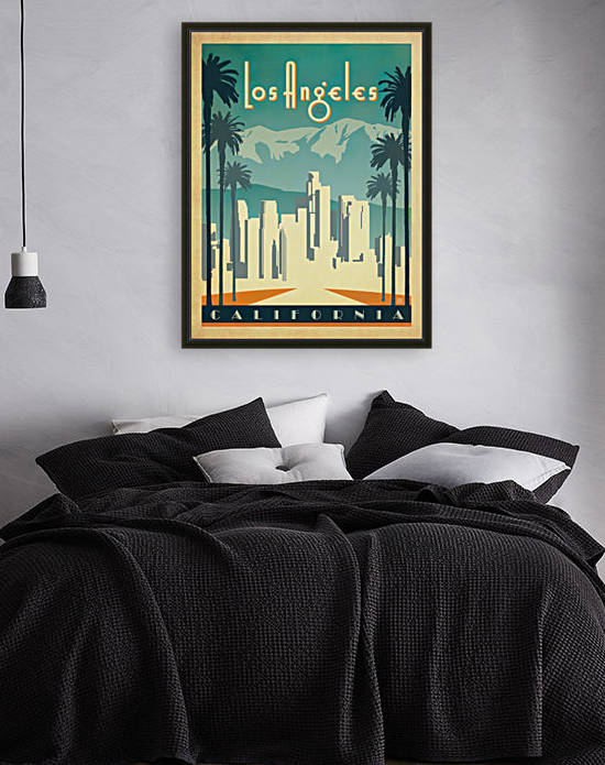 Los Angeles California travel poster by VINTAGE POSTER