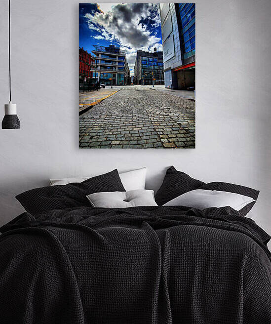 NYC Cobblestone Street Houston Intesection by BroadMark Photography
