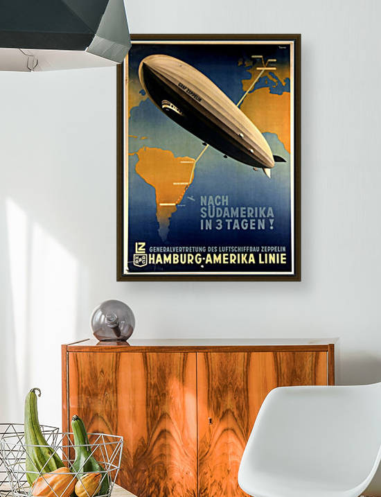 Graf Zeppelin to Argentina by VINTAGE POSTER