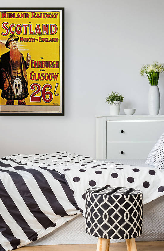 1904 Midland Railway to Scotland and the North of England travel poster by VINTAGE POSTER