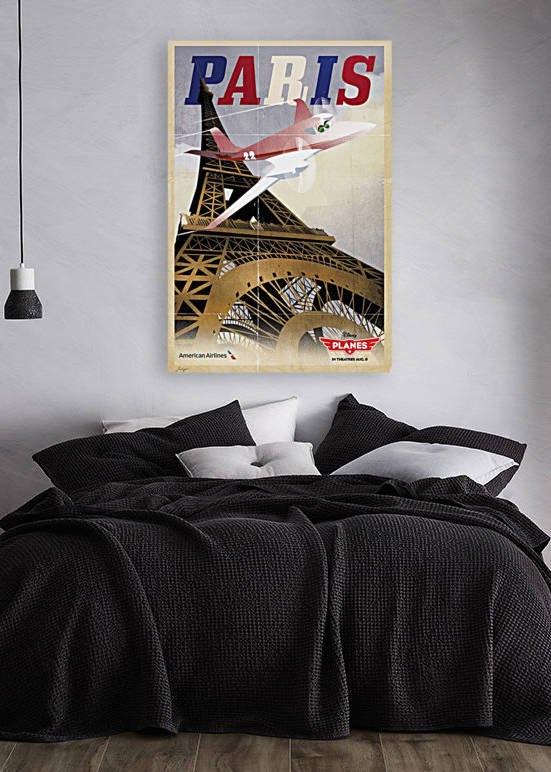 American Airlines Vintage Disney Planes poster by VINTAGE POSTER