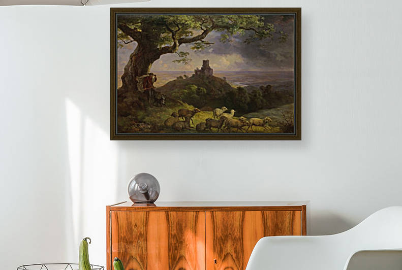 The ruin of Kamaik in Bohemia by Ernst Ferdinand Oehme