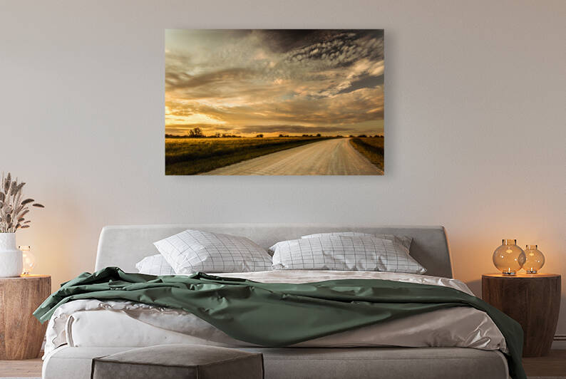 Nature Photography - Sunset Road - Quail Ridge Park MO by Steve Alejandro