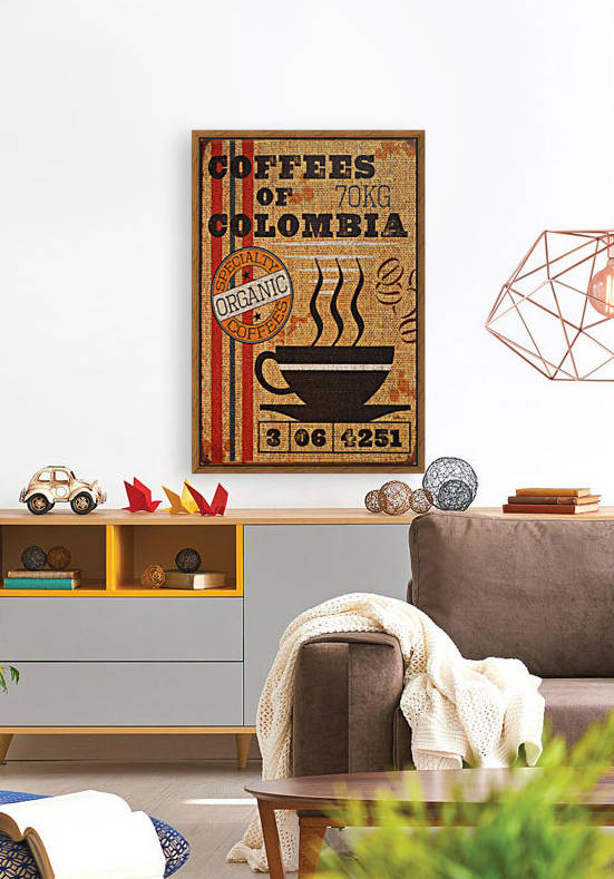 Colombian coffee vintage poster by VINTAGE POSTER