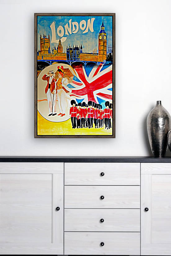 Vintage travel poster for London, England by VINTAGE POSTER