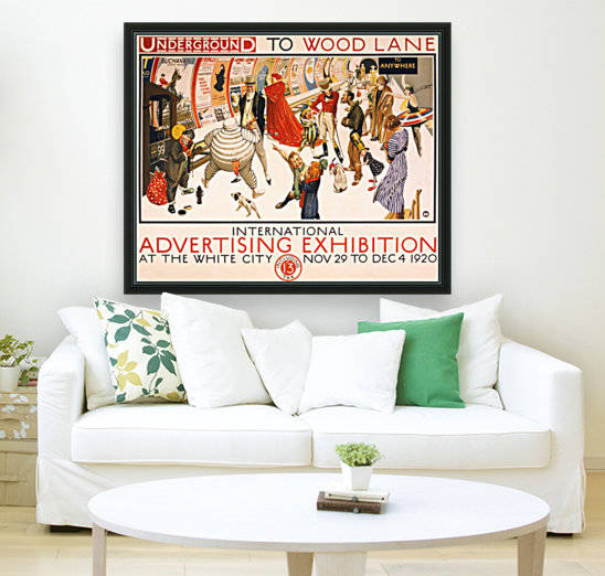 London Underground To Wood Lane poster by VINTAGE POSTER