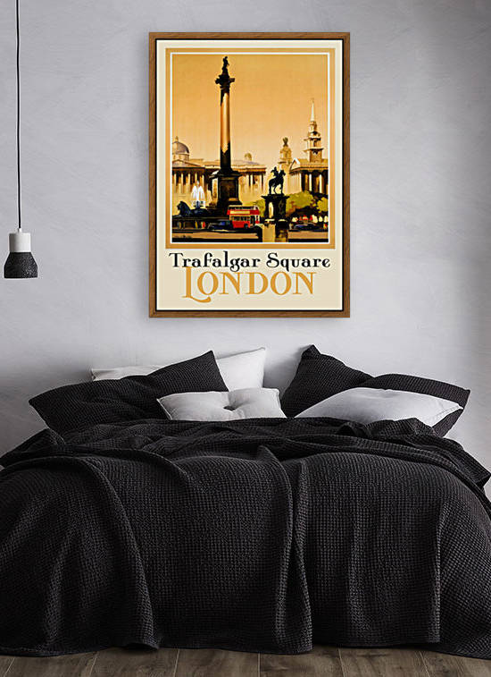 Trafalgar Square London poster by VINTAGE POSTER