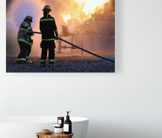 Live Burn Drill by Dave Dabour Photography