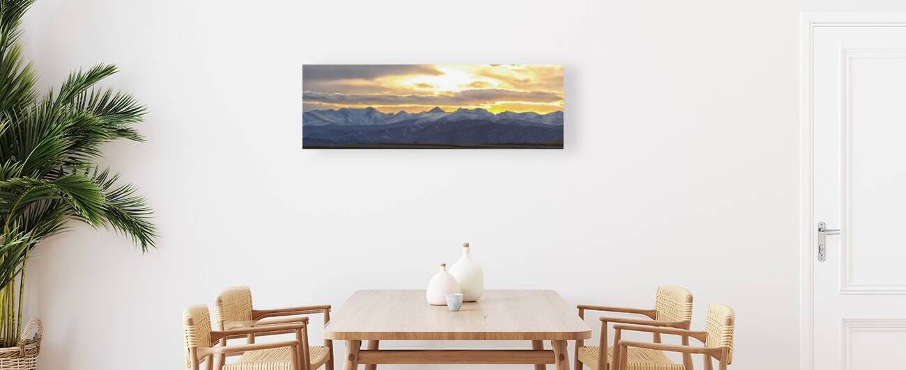 Colorado Front Range Panorama Gold by Bo Insogna