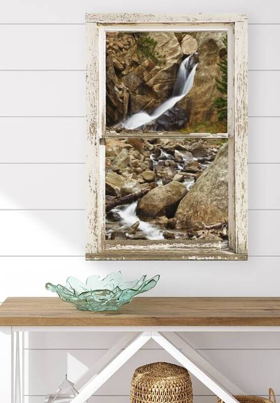 Boulder Falls Window View by Bo Insogna