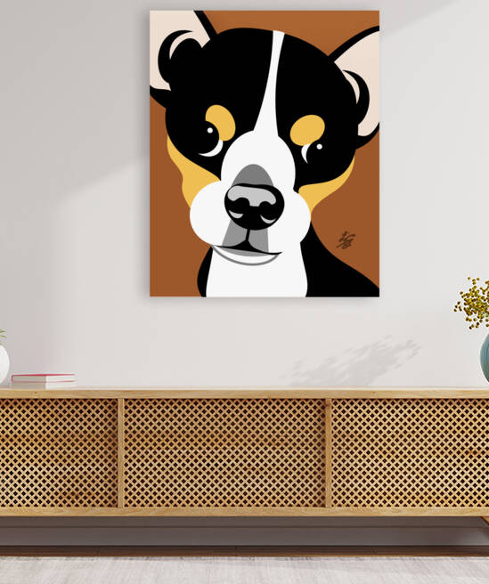 Tri-color Chihuahua by Liz Cereby