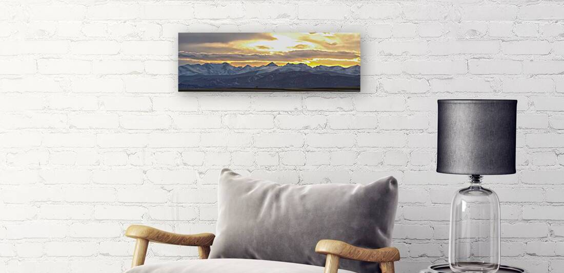 Colorado Front Range Panorama Gold by Bo Insogna