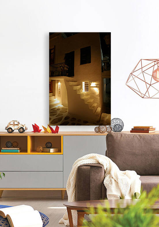 Santorini at Night by Dave Rodgers