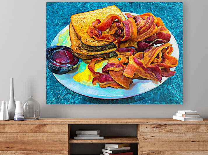 Bacon and Eggs Abstract by Bill Swartwout Photography